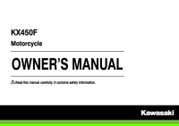 Kawasaki KX450F - Owners Manual 2018 EN